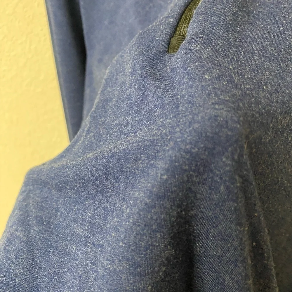 NIKE Dri-Fit quarter zip navy long sleeve pop over collared jacket size Small